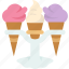 ice, cream, cone, holder, serve 