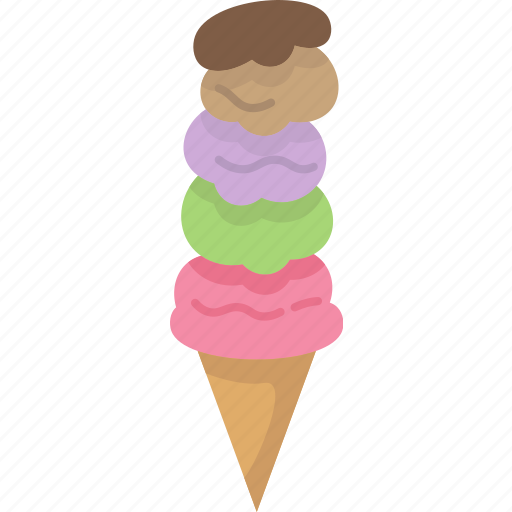 Ice, cream, tower, scoop, dessert icon - Download on Iconfinder