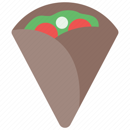 Crepe, ice cream shop, ice cream, food and restaurant, desert, sweet icon - Download on Iconfinder