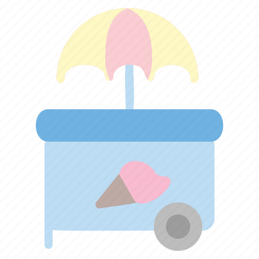 Ice cream cart, ice cream shop, ice cream, food and restaurant, desert, sweet icon - Download on Iconfinder
