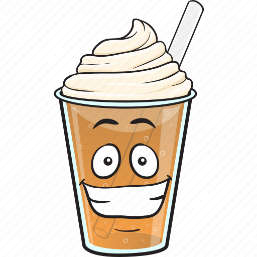 Cartoon, coffee, cup, emoji, iced, plastic icon - Download on Iconfinder