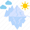 glacier, frozen, ice, iceberg, mountain