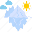 glacier, frozen, ice, iceberg, mountain 