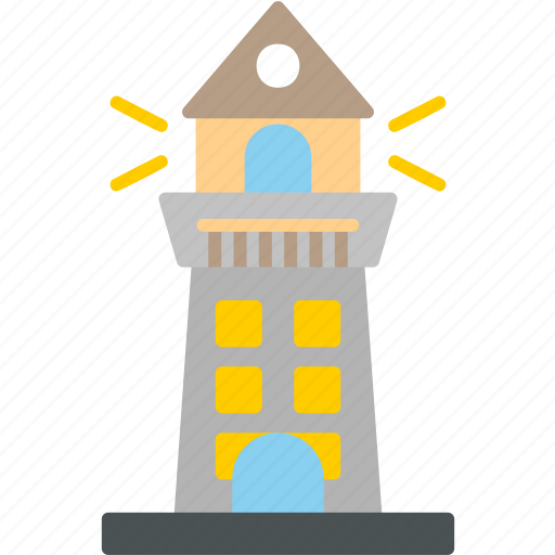 Lighthouse, beacon, building, location, navigation, sea, tower icon - Download on Iconfinder