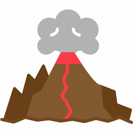 Volcano, disaster, eruption, explosion, pollution, volcanic icon - Download on Iconfinder