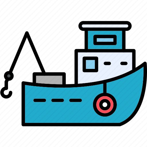 Fishing, boat, fisherman, fishery, sailing, ship, transportation icon - Download on Iconfinder