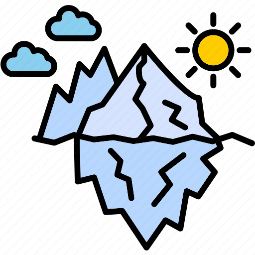 Glacier, frozen, ice, iceberg, mountain icon - Download on Iconfinder