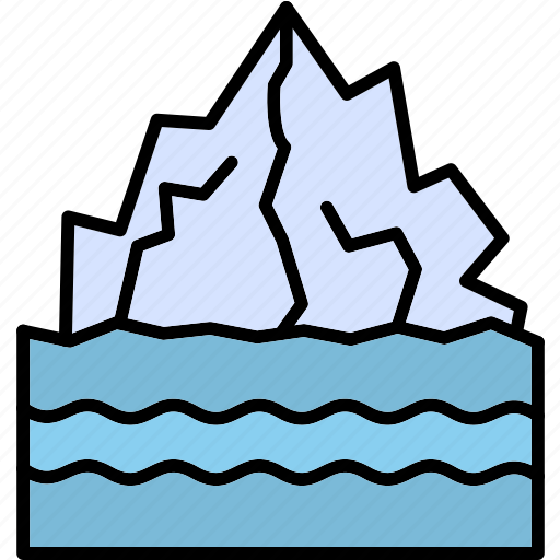 Iceberg, ice, glacier, antarctica, polar icon - Download on Iconfinder