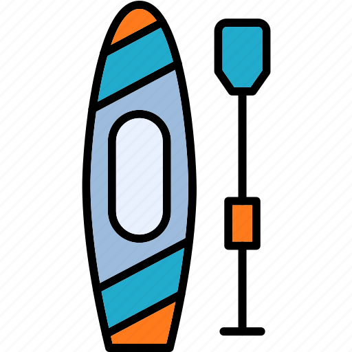 Paddle, board, canoe, hobby, kayak, water icon - Download on Iconfinder