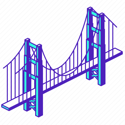 Golden, gate, bridge, california, us icon - Download on Iconfinder