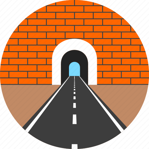 Asphalt, brick, highway, road, tunnel, wall, way icon - Download on Iconfinder