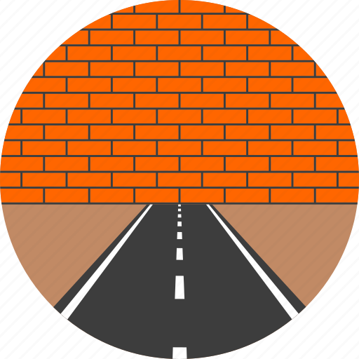 Asphalt, brick, highway, road, wall, way icon - Download on Iconfinder