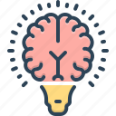 idea brain, solution, light bulb, idea, creativity, brainstorm, memory power