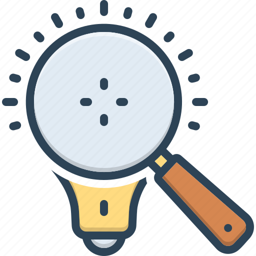 Search idea, idea, concept, creativity, research, magnify, magnifier icon - Download on Iconfinder