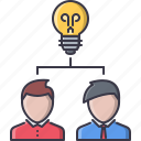 brainstorm, bulb, business, founder, idea, startup, team 