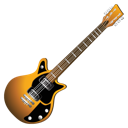 brown, guitar 