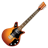 guitar, orange 