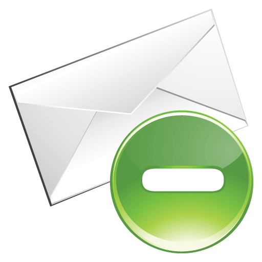 Delete, email, green icon - Free download on Iconfinder