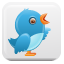 44, bird, button, twitter