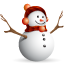 christmas, snow man 