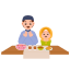 family, iftar, food, ramadan, eid, islamic, father, child, pray 