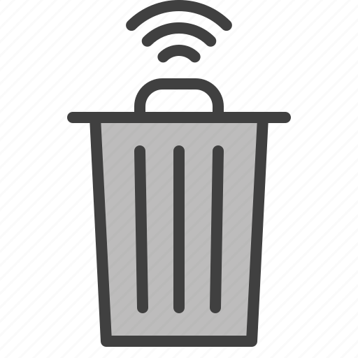 Can, internet of things, bin, trash, smart city icon - Download on Iconfinder