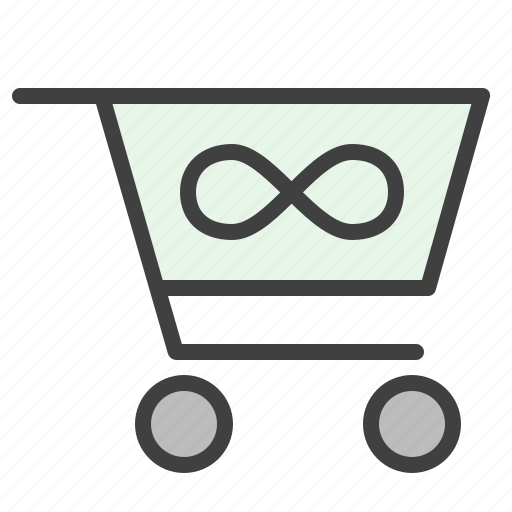 Endless, distance shopping, online market, basket, cart icon - Download on Iconfinder