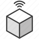 cube, position, box, iot, internet of things, object 3d
