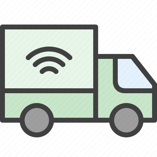 Truck, car, delivery, iot, tracking icon - Download on Iconfinder