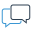 chat, dialogue, message bubbles, online support 