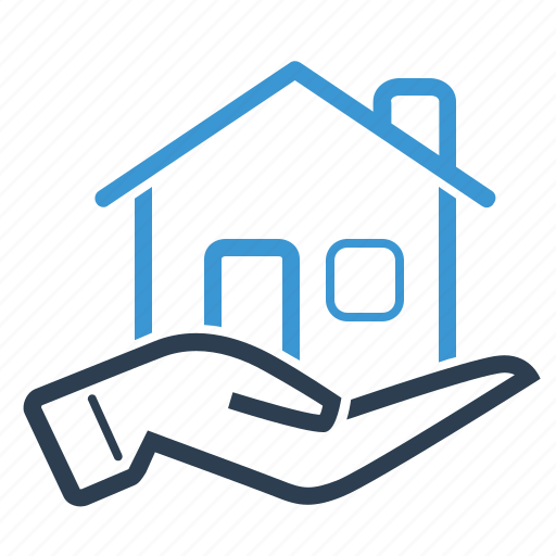 Hand, home loan, house icon - Download on Iconfinder