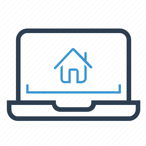 House renting, laptop, property icon - Download on Iconfinder