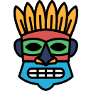 tribal, mask, culture, face, tattoo, totem, tradition, head, god