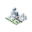 3d, botanical, neighbor, ecology, city, building, flat, forest, game, garden, graphic, grass, green, illustration, island, isolated, isometric 