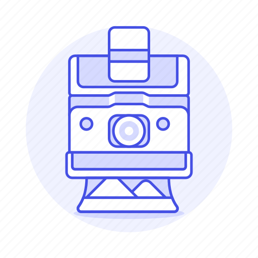 Polaroid, camera, analog, development, film, image, instant icon - Download on Iconfinder