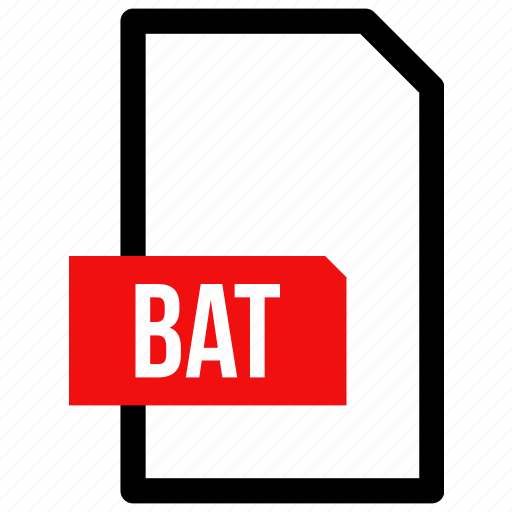 Bat, document, extension, file, format, type icon - Download on Iconfinder