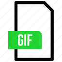 document, extension, file, file type, format, gif