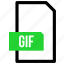 document, extension, file, file type, format, gif 
