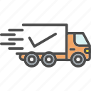 delivery, fast, packing, truck, 1