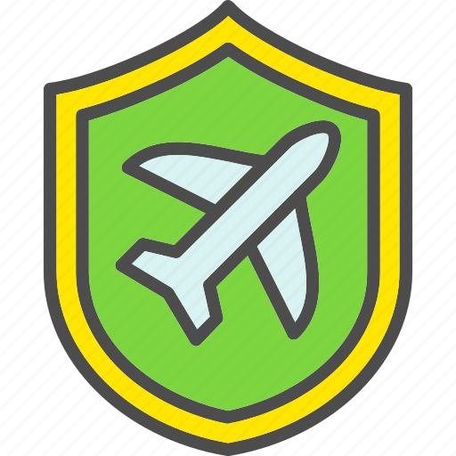 Insurance, sheild, air, plane, airplane icon - Download on Iconfinder