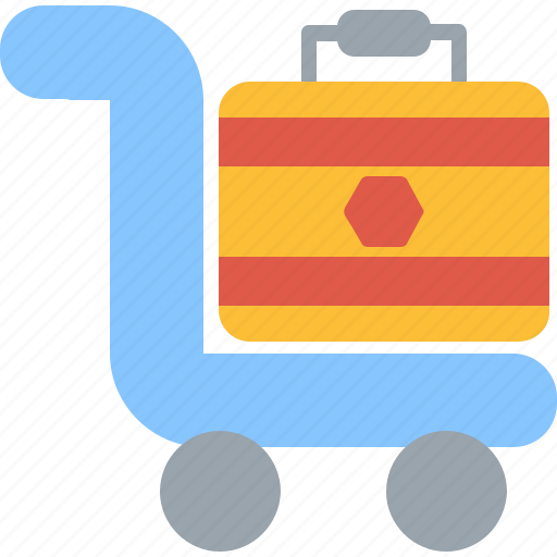 Baggage, hotel, luggage, cart, suitcase icon - Download on Iconfinder