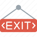 direction, emergency, exit, information, board, label