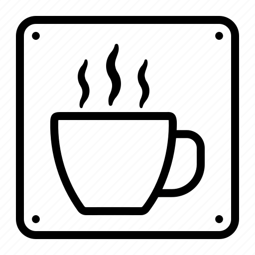 Cafe, cafeteria, coffee, shop, sign icon - Download on Iconfinder