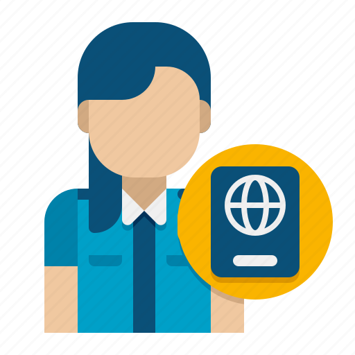 Immigration, officer, female, security icon - Download on Iconfinder