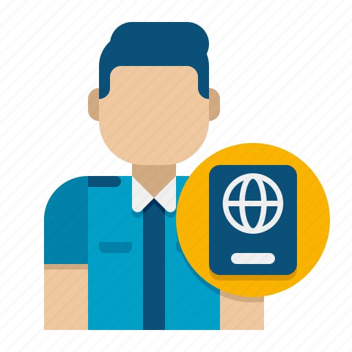 Immigration, officer, male, security icon - Download on Iconfinder