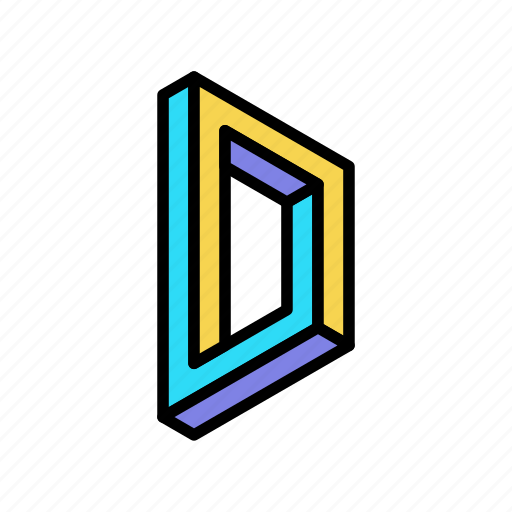 Square, impossible, geometric, triangle, illusion, abstract icon - Download on Iconfinder