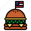 hamburger, burger, food, junk, fast 