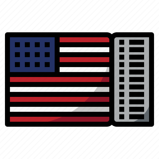 Ticket, barcode, independence, day, america, usa icon - Download on Iconfinder