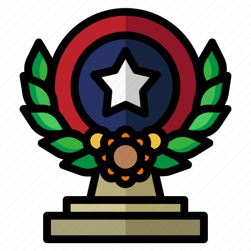 Trophy, honor, laurel, competition, independence, day icon - Download on Iconfinder