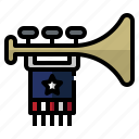 trumpets, celebrate, party, independence, day, orchestra